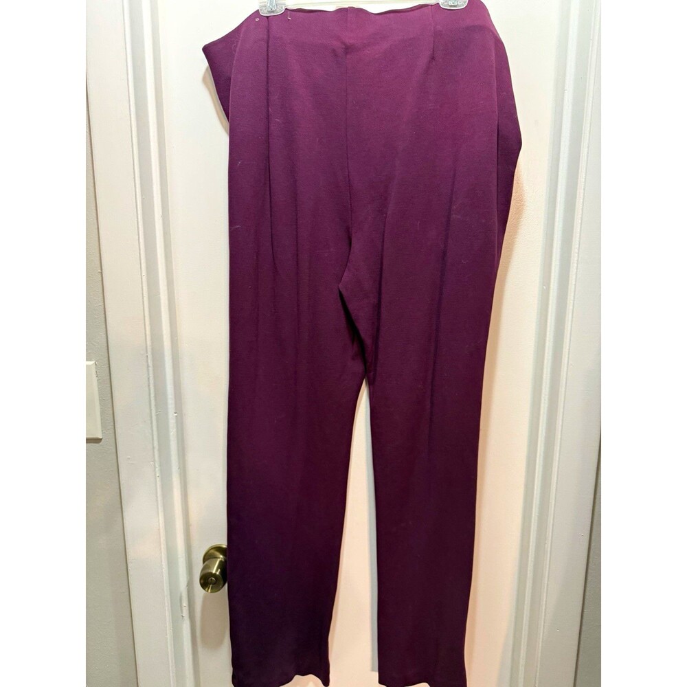 Chico's Purple Solid Pull On Dress Pants Womens Size 4T US Size 20T Trousers